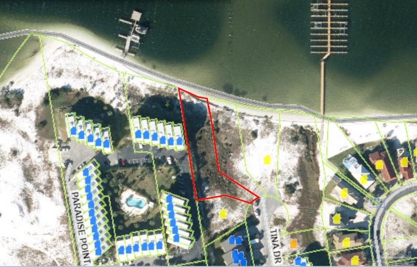 Beautiful lot featuring 60 feet of waterfront on Santa Rosa - Beach Lot for sale in Navarre Beach, Florida on Beachhouse.com