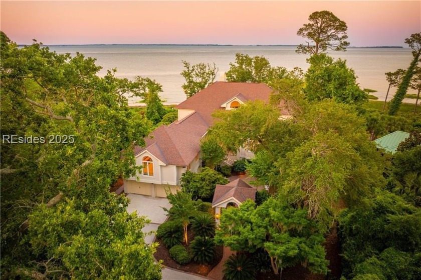 THE VIEW! Unobstructed sound views from this elegant 5BD/6BTH - Beach Home for sale in Hilton Head Island, South Carolina on Beachhouse.com
