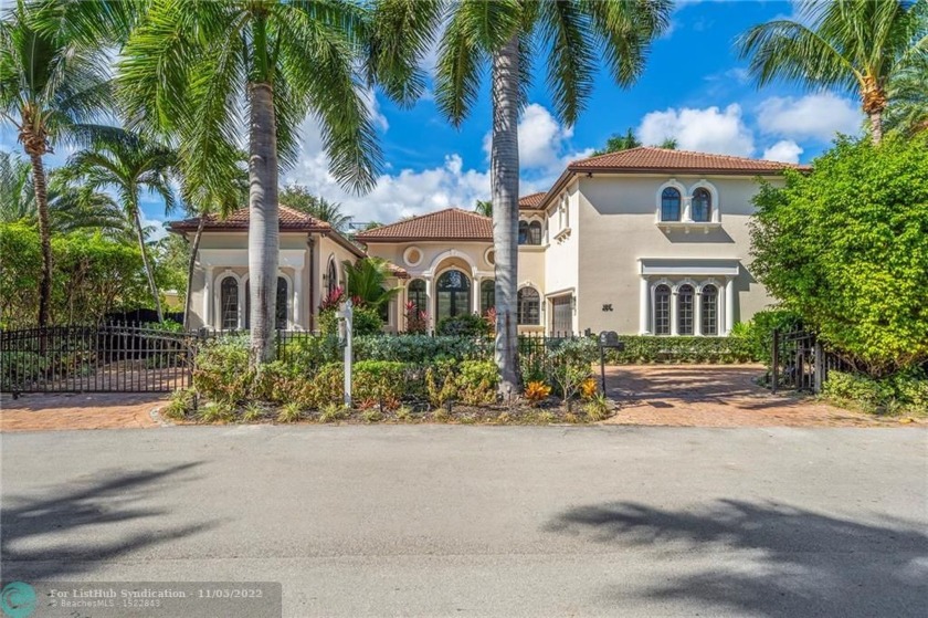 This elegant Mediterranean Estate, Contemporary refreshed - Beach Home for sale in Fort Lauderdale, Florida on Beachhouse.com