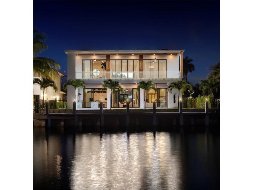 New Architectural Modern deepwater estate sited on 70 +/- feet - Beach Home for sale in Lauderdale BY The Sea, Florida on Beachhouse.com