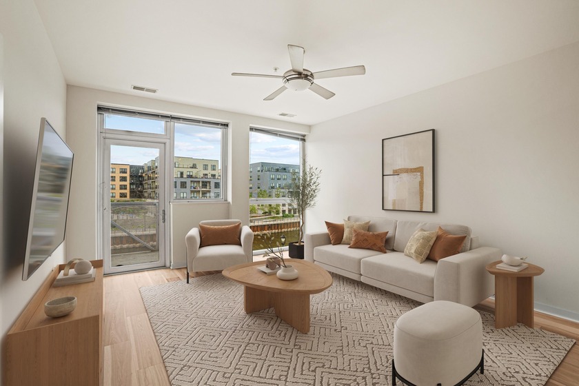 River and skyline views set the tone from your private balcony - Beach Condo for sale in Milwaukee, Wisconsin on Beachhouse.com