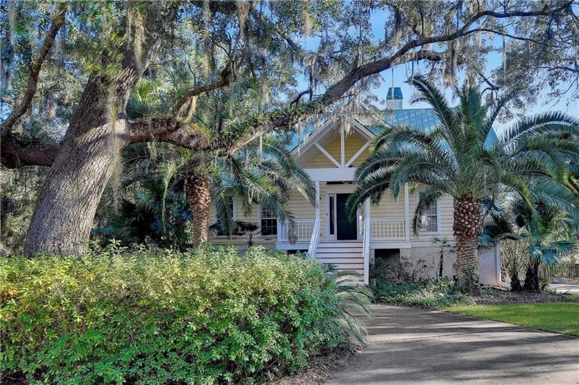 Drive through age old oaks to a private residence on the marsh - Beach Home for sale in Brunswick, Georgia on Beachhouse.com