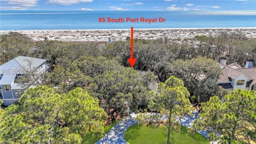 Just steps from the ocean (2nd row), this beautifully updated - Beach Home for sale in Hilton Head Island, South Carolina on Beachhouse.com