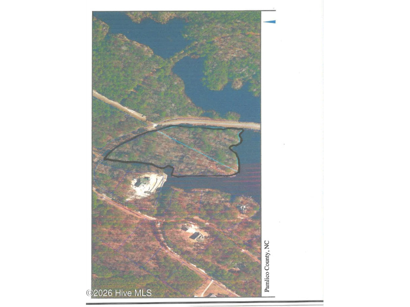 OWN YOUR OWN PENINSULA ON INDIAN LAKE : 5.48 ACRES OF NATURAL - Beach Acreage for sale in Minnesott Beach, North Carolina on Beachhouse.com