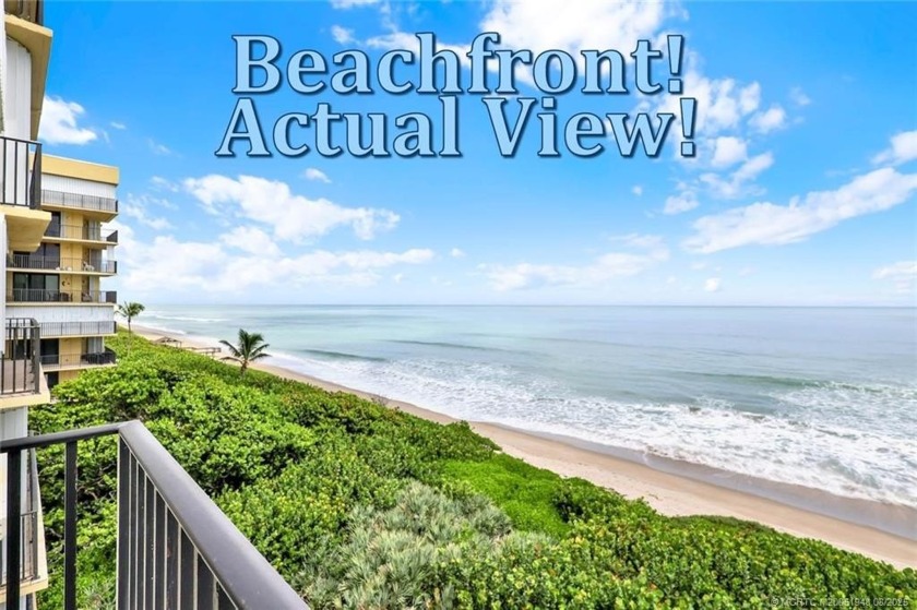 BEACHFRONT! Perfect 5th floor ocean view from this original, but - Beach Condo for sale in Jensen Beach, Florida on Beachhouse.com