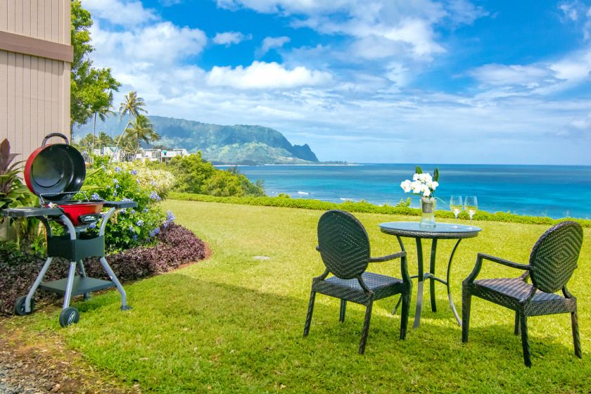 New Furnishings! Panoramic Ocean and Mount Makana Views with - Beach Vacation Rentals in Princeville, Hawaii on Beachhouse.com