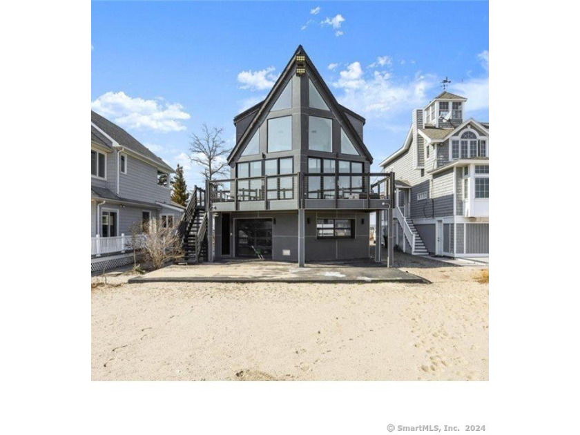 Stunningly unique waterfront contemporary on private sandy beach - Beach Home for sale in Milford, Connecticut on Beachhouse.com