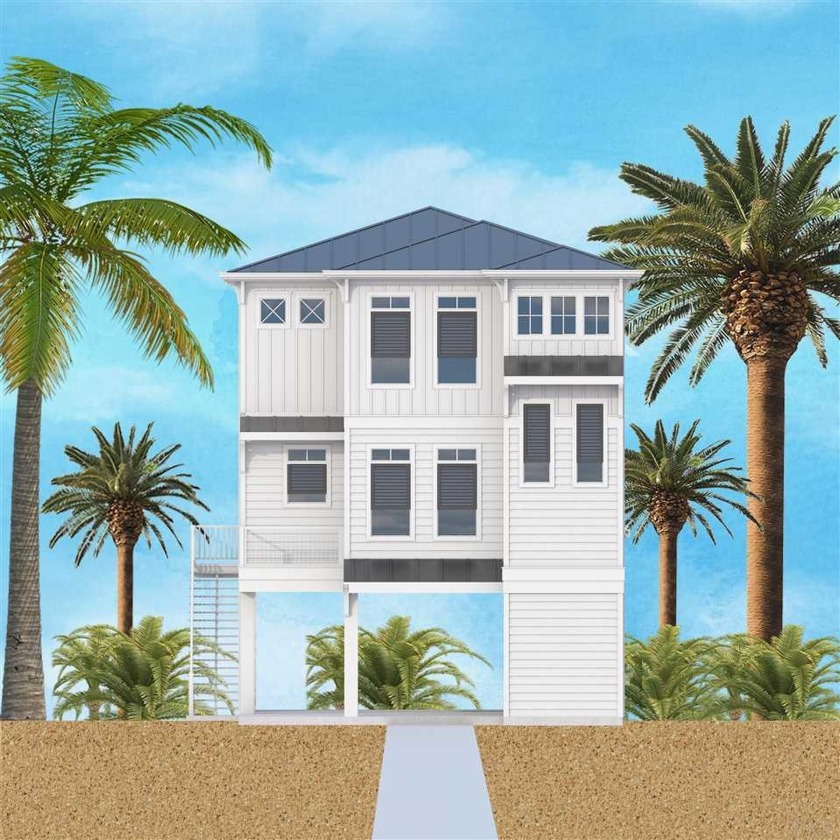 **WATERFRONT DUPLEX** This upscale home will be built on the - Beach Home for sale in Pensacola Beach, Florida on Beachhouse.com