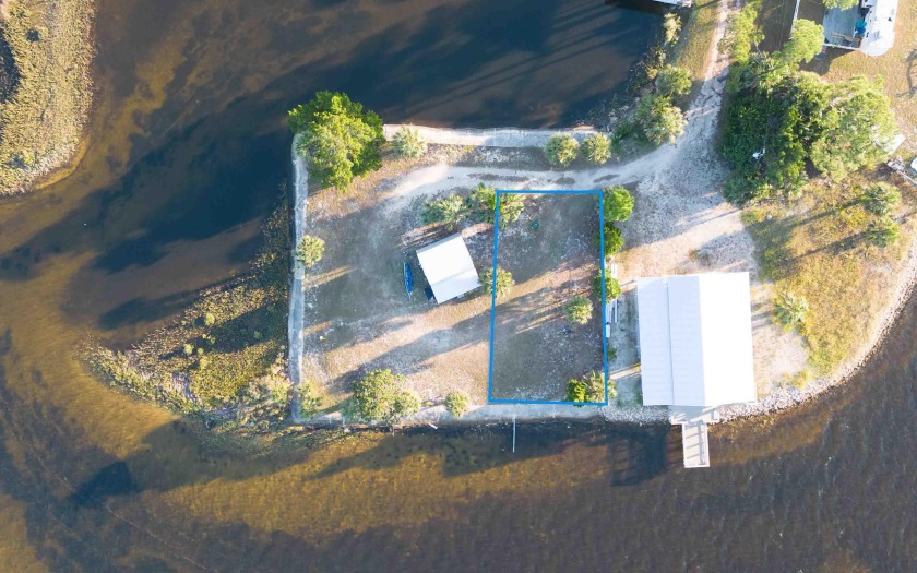One of two 70x100 adjoining parcels on the point of Dark Island - Beach Lot for sale in Perry, Florida on Beachhouse.com