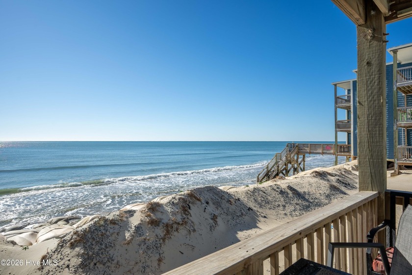 Welcome to Unit 109 at Topsail Reef, a ground level oceanfront - Beach Condo for sale in North Topsail Beach, North Carolina on Beachhouse.com