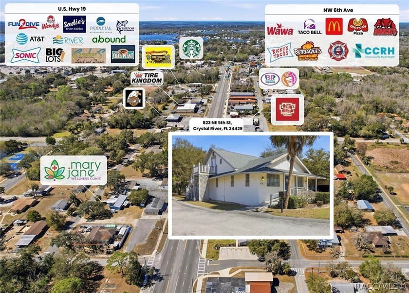 This freestanding commercial property located on 2 lots delivers - Beach Office for sale in Crystal River, Florida on Beachhouse.com