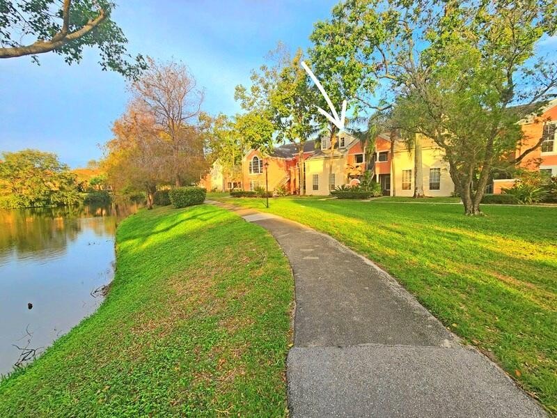 Highly desired LAKEFRONT 2nd floor 1 bd/1bth unit tucked away in - Beach Condo for sale in Delray Beach, Florida on Beachhouse.com