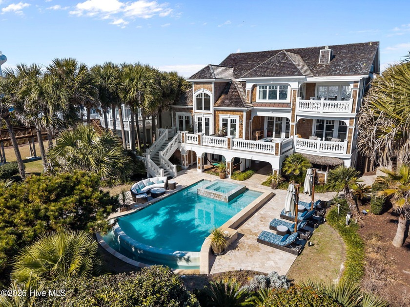 ''The Palm Tree House'' is an iconic oceanfront estate on Ocean - Beach Home for sale in Ocean Isle Beach, North Carolina on Beachhouse.com