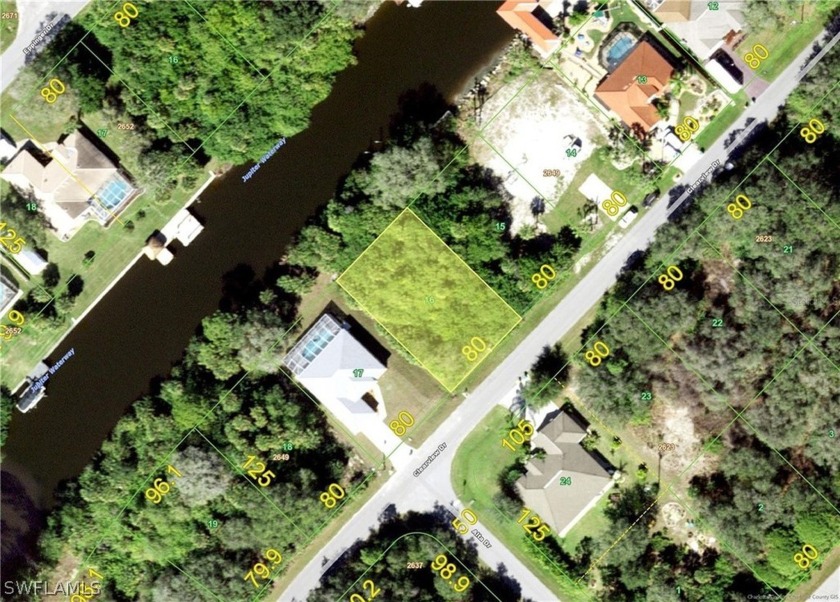 80ft frontage waterfront lot on the MYAKKA, with direct GULF - Beach Lot for sale in Port Charlotte, Florida on Beachhouse.com