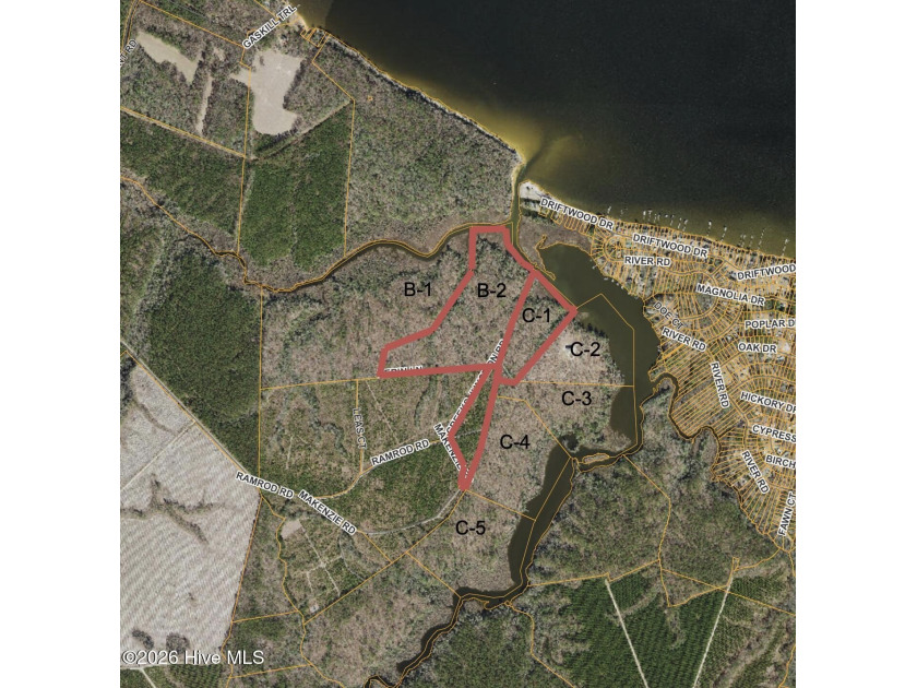 Excellent Large Private 43.1acre+/- Waterfront Property with - Beach Acreage for sale in Blounts Creek, North Carolina on Beachhouse.com