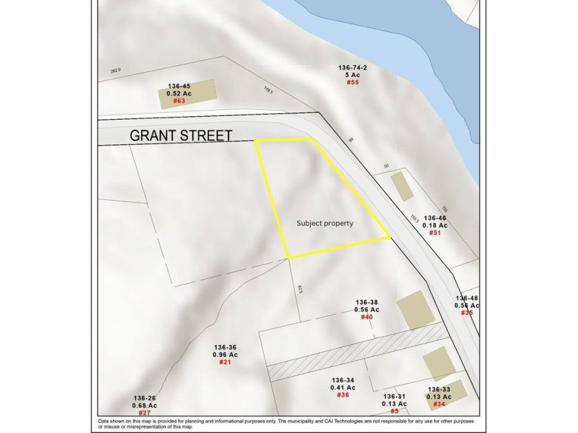 Great location overlooking Leonard Lake and the City of - Beach Lot for sale in Ellsworth, Maine on Beachhouse.com