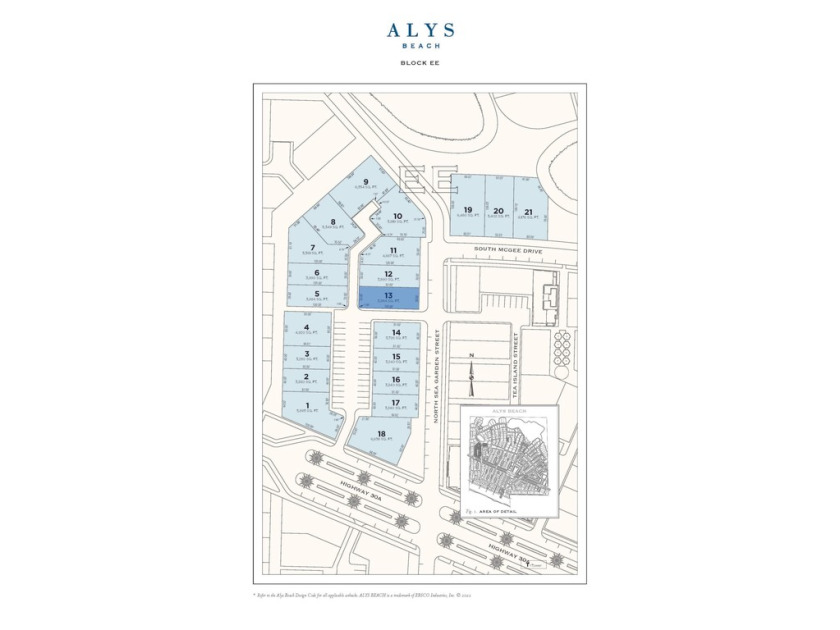 Corner homesite located north of 30A and within close proximity - Beach Lot for sale in Inlet Beach, Florida on Beachhouse.com