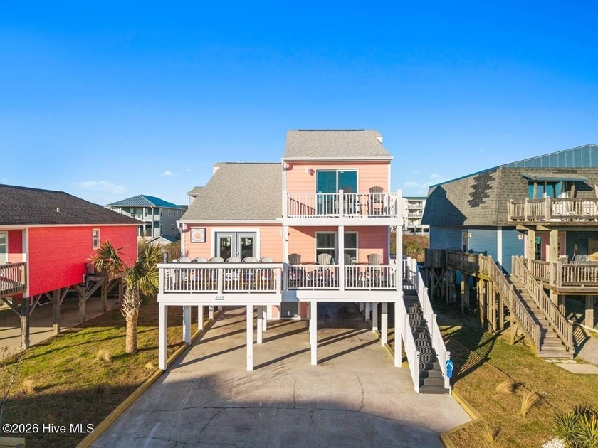 This gorgeous 2nd row home has the views of oceanfront. Located - Beach Home for sale in Oak Island, North Carolina on Beachhouse.com