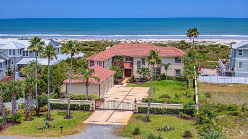 Oceanfront Luxury Home With Elevator On A Large Private Lot At - Beach Home for sale in St. Augustine Beach, Florida on Beachhouse.com