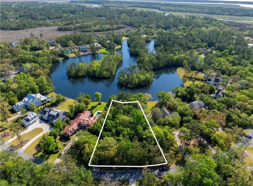 This remarkable lakefront lot spans just under one acre (0.90) - Beach Lot for sale in Saint Simons, Georgia on Beachhouse.com