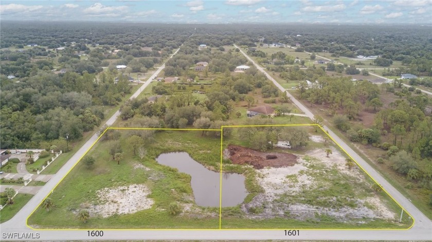 Rare Opportunity - 3 Acres with Private Pond | 1600 Truman Ave & - Beach Lot for sale in Lehigh Acres, Florida on Beachhouse.com