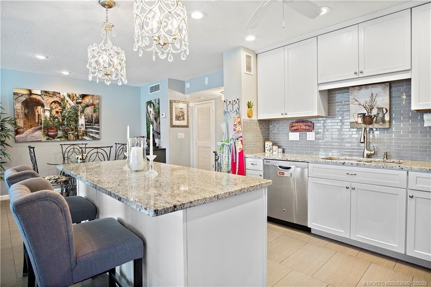 ELEGANT RENOVATION - Impact Glass French Doors. Bright Kitchen - Beach Condo for sale in Stuart, Florida on Beachhouse.com