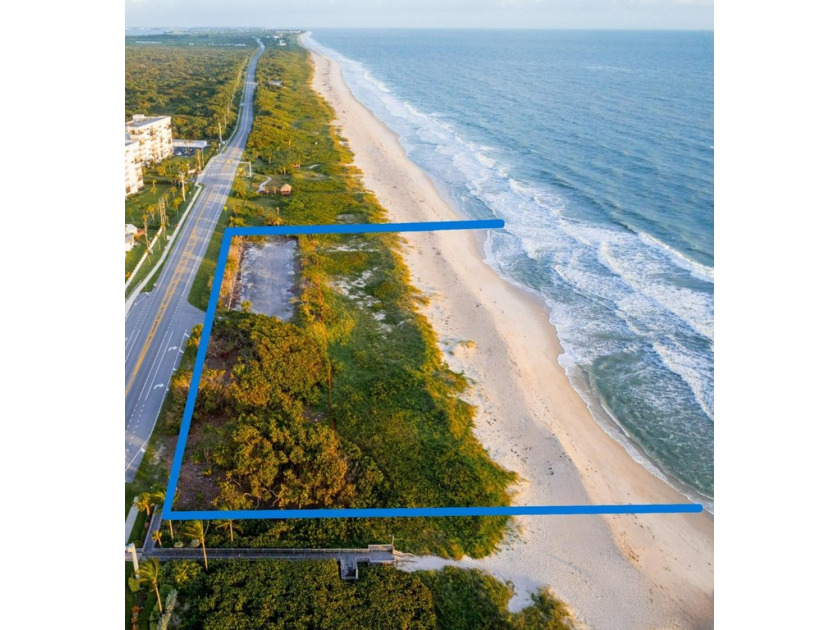 Sited on an expansive 545' linear feet of direct oceanfront - Beach Lot for sale in Hutchinson Island, Florida on Beachhouse.com