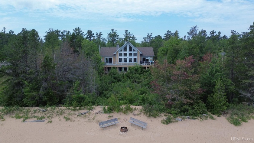 Sandy beachfront home on the North Shore of Lake Michigan close - Beach Home for sale in Manistique, Michigan on Beachhouse.com