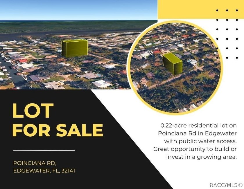 Build your dream home or investment property on this 0.22-acre - Beach Lot for sale in Edgewater, Florida on Beachhouse.com