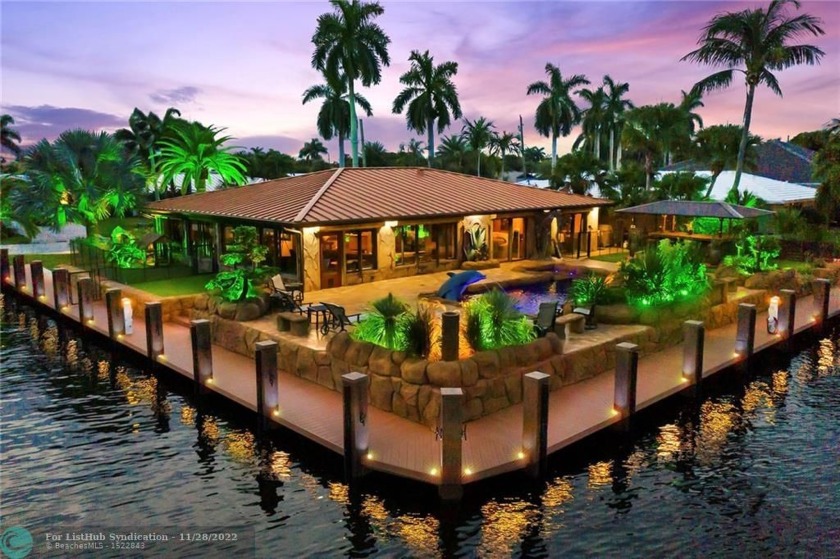 This Polynesian/Asian inspired home feels like your own personal - Beach Home for sale in Pompano Beach, Florida on Beachhouse.com