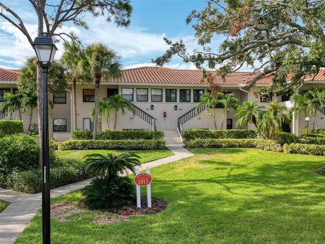 FULL GULF VIEWS!  And no steps!  The winding sidewalk takes you - Beach Condo for sale in Tarpon Springs, Florida on Beachhouse.com