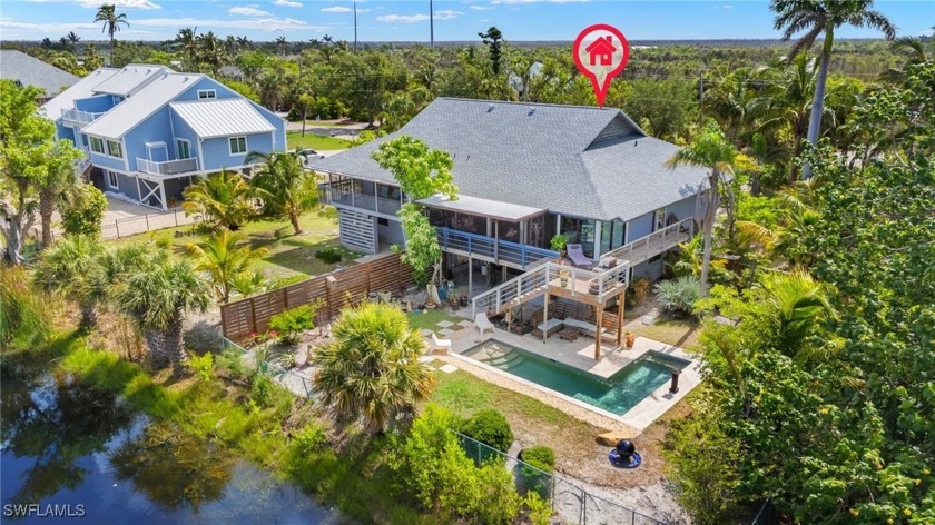 Beautiful Sanibel River views from this elevated, near beach - Beach Home for sale in Sanibel, Florida on Beachhouse.com