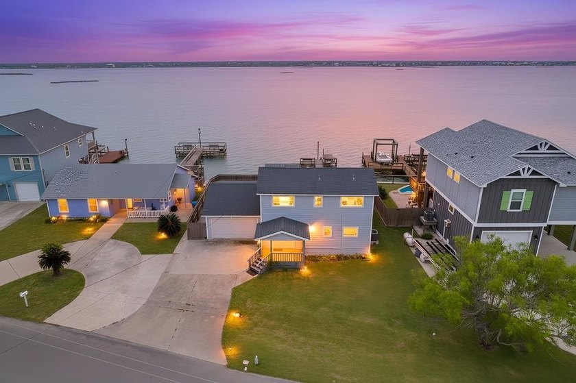 Set right on Salt Lake, this charming two story home feels good - Beach Home for sale in Rockport, Texas on Beachhouse.com