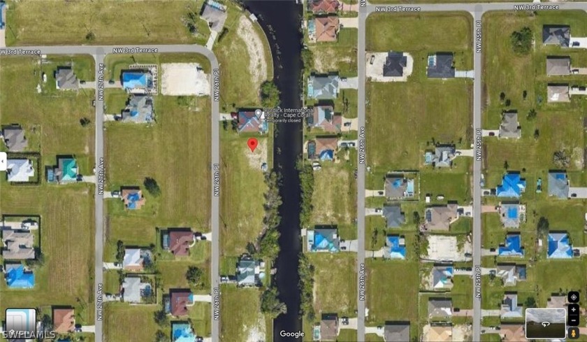 Prime Water Canal Lot with Seawall for Sale in NW of Cape Coral - Beach Lot for sale in Cape Coral, Florida on Beachhouse.com