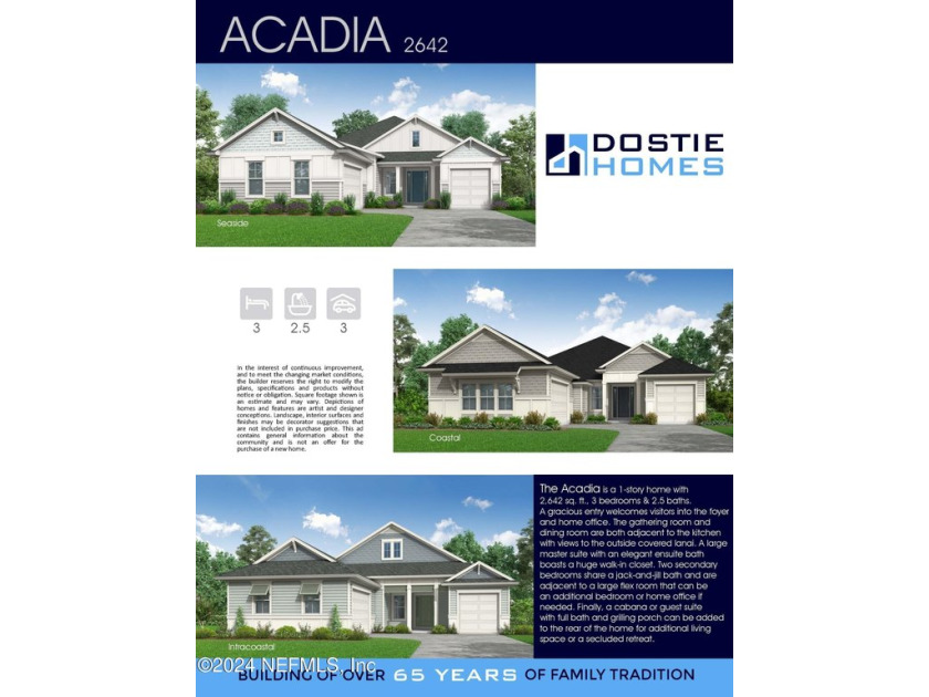 This Acadia is a 1-story home with 2964
sq. ft.,4 bedrooms & 3 - Beach Home for sale in Ponte Vedra, Florida on Beachhouse.com