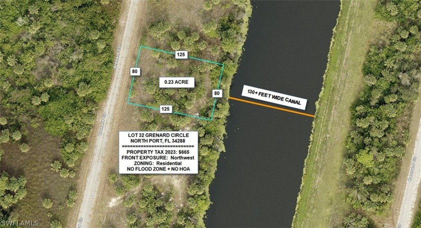 Fresh water front canal lot in the city of North Port. Water is - Beach Lot for sale in North Port, Florida on Beachhouse.com