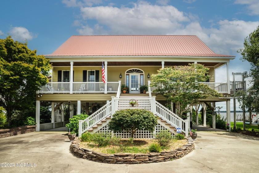 This exquisite waterfront home at Batchelor Bay is a stunning - Beach Home for sale in Windsor, North Carolina on Beachhouse.com