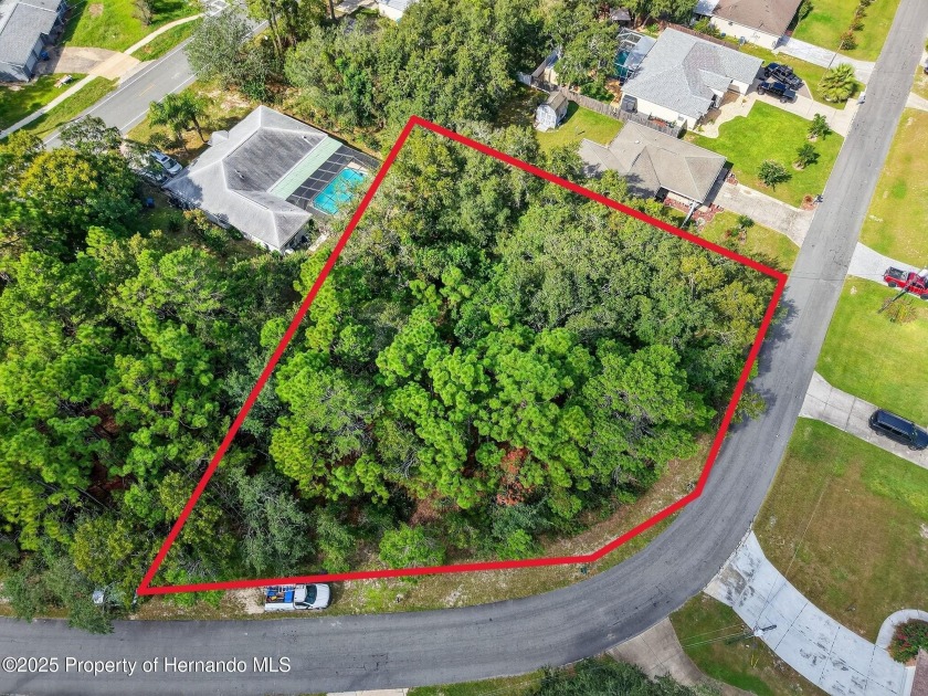 BUILD YOUR DREAM HOME on this spacious 0.40-acre CORNER lot - Beach Lot for sale in Spring Hill, Florida on Beachhouse.com