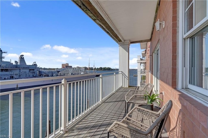 Southern Facing view overlooking the Elizabeth River, USS - Beach Condo for sale in Norfolk, Virginia on Beachhouse.com