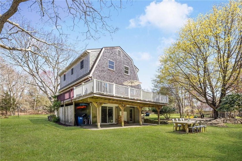 This Rustic Gambrel is situated upon a Desirable Triple Lot - Beach Home for sale in Jamestown, Rhode Island on Beachhouse.com
