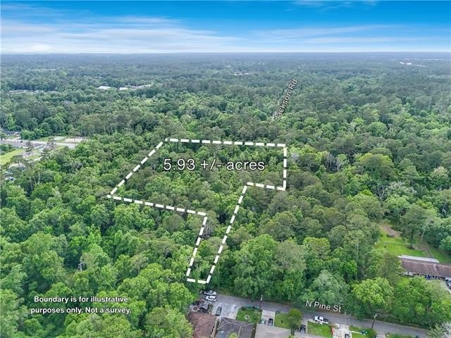 5.93 acres (+/-) in the city of Slidell. 60' frontage on N. Pine - Beach Acreage for sale in Slidell, Louisiana on Beachhouse.com