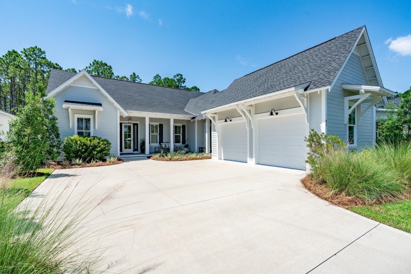 This elegant single-story Hawthorne plan by Huff Homes combines - Beach Home for sale in Watersound Beach, Florida on Beachhouse.com