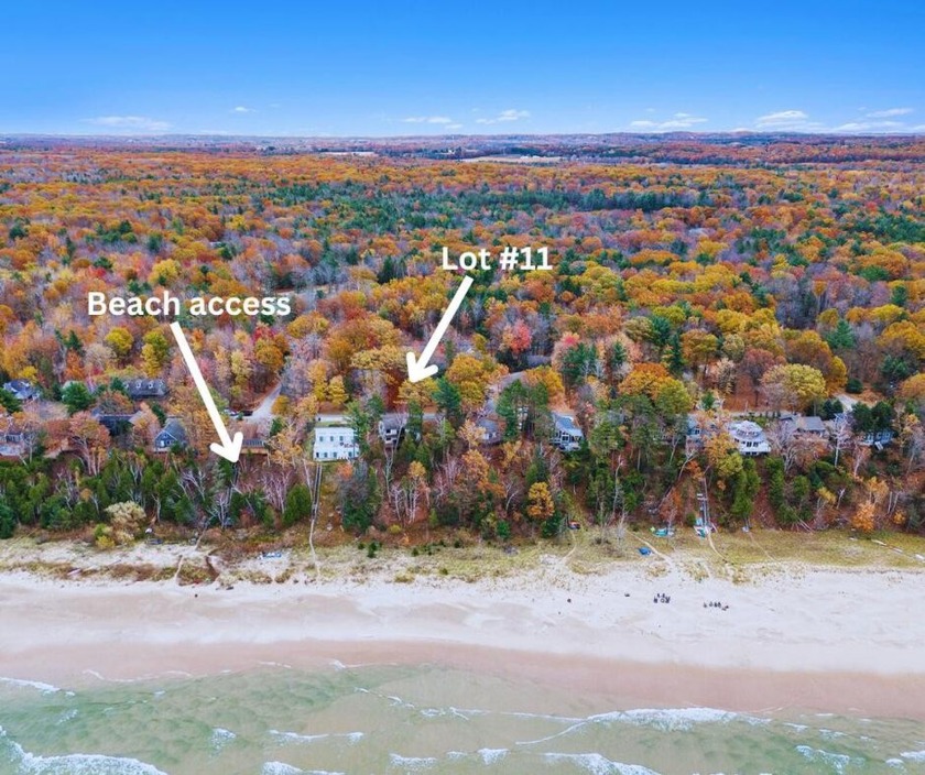 Build your dream house or cottage with a beautiful Lake Michigan - Beach Lot for sale in Mears, Michigan on Beachhouse.com