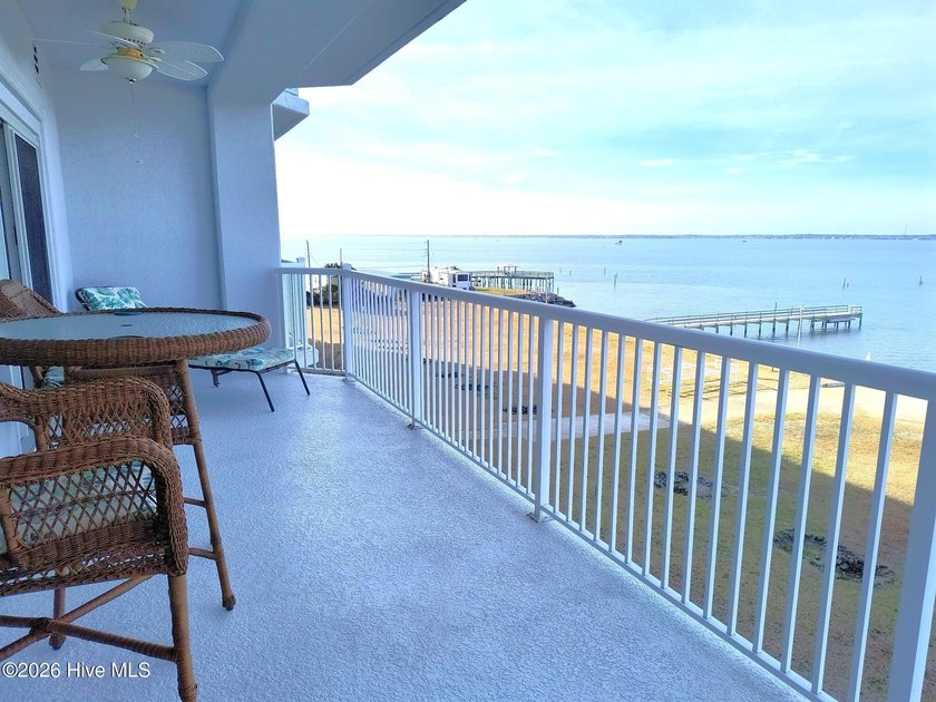 Fabulous water view from this second floor 3 BR sound front - Beach Condo for sale in Indian Beach, North Carolina on Beachhouse.com