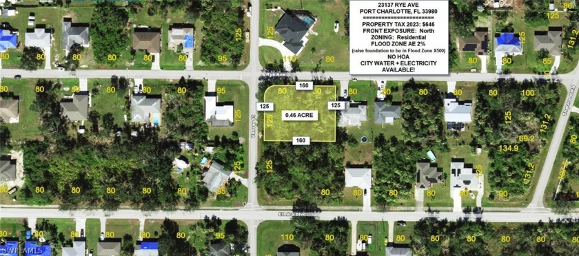 Large HALF ACRE corner lot in the very fast growing city of Port - Beach Lot for sale in Punta Gorda, Florida on Beachhouse.com