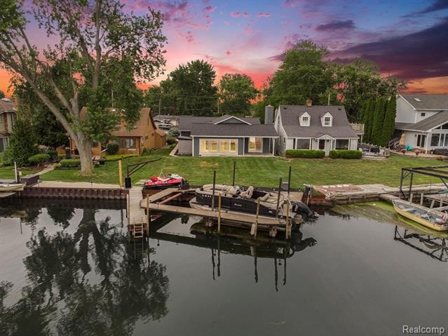 Charming waterfront ranch with open water access to Lake Erie - Beach Home for sale in Gibraltar, Michigan on Beachhouse.com