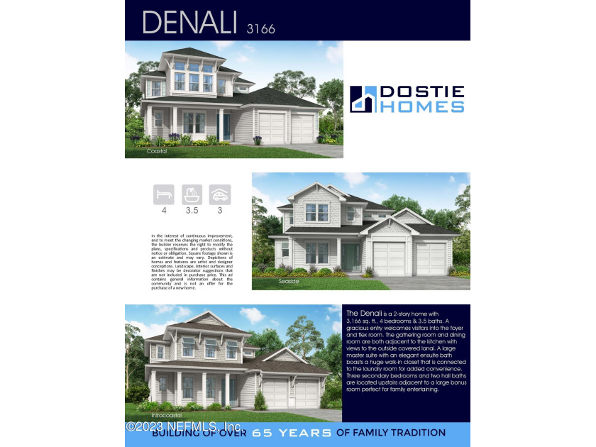The Denali is a 2-story home with 3,166 square feet, 4 bedrooms - Beach Home for sale in Ponte Vedra, Florida on Beachhouse.com