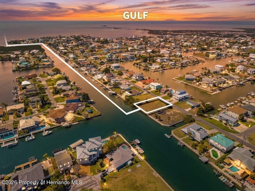 IMPACT FEES PAID . DIRECT GULF ACCESS 77FT wide lot with SEAWALL - Beach Lot for sale in Hernando Beach, Florida on Beachhouse.com