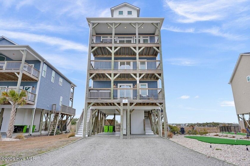 Panoramic water views take center stage, with unobstructed ocean - Beach Home for sale in North Topsail Beach, North Carolina on Beachhouse.com