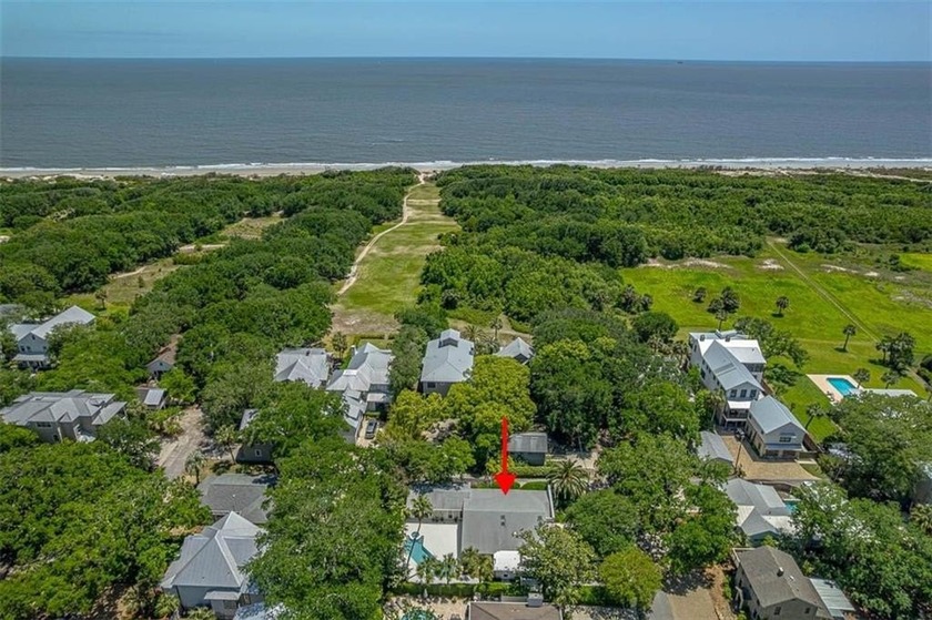 Nestled on an oversized corner lot just steps from the beach in - Beach Home for sale in Saint Simons, Georgia on Beachhouse.com